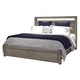 Aspenhome Modern Loft King Panel Bed in Greystone EST SHIP TIME IS 2 WEEKS