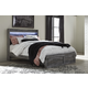 Baystorm Queen Panel w/ Footboard Storage Bed in Gray