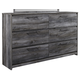 Baystorm 6 Drawer Dresser in Gray B221-31 Baystorm 6 Drawer Dresser in Gray B221-31