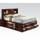 Acme Ireland Queen Storage Bed in Brown 21600Q EST SHIP TIME APPX 4 WEEKS Acme Ireland Queen Storage Bed in Brown 21600Q EST SHIP TIME APPX 4 WEEKS