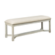 American Drew Litchfield Clayton Upholstered Bench in Cambric Ivory 750-480
