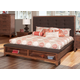New Classic Furniture Cagney Queen Bed in Chestnut New Classic Furniture Cagney Queen Bed in Chestnut
