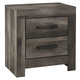 Wynnlow Two Drawer Night Stand in Gray B440-92 FedEx/UPS