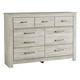 Bellaby 7 Drawer Dresser in Whitewash B331-31