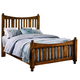 Vaughan-Bassett Maple Road King Slat Poster Bed  in Antique Amish