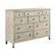 American Drew Vista Jupiter 10 Drawer Bureau in White Oak 803-131