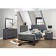 Homelegance Beechnut 4pc Panel Bedroom Set in Gray
