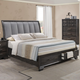 Crown Mark Jaymes Queen Storage Bed in Dark Brown