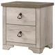 Crown Mark Patterson Nightstand in Driftwood Grey B3050-2 Crown Mark Patterson Nightstand in Driftwood Grey B3050-2