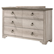 Crown Mark Patterson Dresser in Driftwood Grey B3050-1