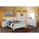 Crown Mark Louis Philip 2pc Sleigh Bedroom Set in White