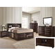 Crown Mark Emily 2pc Captain's Bedroom Set in Dark Cherry B4265