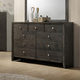 Crown Mark Furniture Evan Dresser in Grey B4720-1
