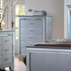 Crown Mark Furniture Lillian Chest in Silver B7100-4