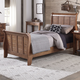 Liberty Furniture Grandpa's Cabin Youth Full Sleigh Bed in Aged Oak EST SHIP TIME APPX 4 WEEKS