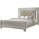 Elements International Platinum Queen Platform Bed in Golden Champagne Elements International Platinum Queen Platform Bed in Golden Champagne