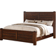 Elements International Dawson Creek Queen Bed in Chestnut