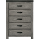 Elements International Wade Chest in Gray WE600CH