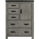 Elements International Wade Door Chest in Gray WE600DC Elements International Wade Door Chest in Gray WE600DC