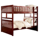 Homelegance Rowe Full/Full Bunk Bed in Dark Cherry B2013FFDC-1*