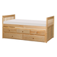 Homelegance Bartly Twin/Twin Trundle Bed w/ 2 Storage Drawers in Natural B2043PR-1*