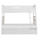 Homelegance Galen Twin/Full Bunk Bed w/ Storage Boxes in White B2053TFW-1*T