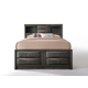 Acme Furniture Ireland Full Platform Storage Bed in Gray Oak 22710F EST SHIP TIME APPX 4 WEEKS