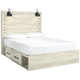 Cambeck Queen Storage Bed with 4 Drawers in Whitewash