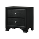 Crown Mark Micah Nightstand in Black B4350-2