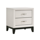 Crown Mark Akerson Nightstand in Chalk B4610-2
