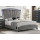 Crown Mark Frampton King Platform Bed in Grey B4790-K Crown Mark Frampton King Platform Bed in Grey B4790-K