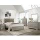 Crown Mark Amalia 2-Piece Panel Bedroom Set in Silver