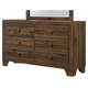 Crown Mark Millie Dresser in Brown Cherry B9250-1 Crown Mark Millie Dresser in Brown Cherry B9250-1