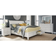 Aspenhome Cambridge 2pc Sleigh Storage Bedroom Set in White EST SHIP TIME IS 2 WEEKS