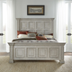 Liberty Furniture Big Valley Queen Panel Bed in Whitestone 361W-BR-QPB EST SHIP TIME APPX 4 WEEKS