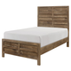 Homelegance Furniture Mandan Twin Panel Bed in Weathered Pine 1910T-1*
