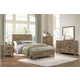 Homelegance Furniture Mandan 5pc Panel Bedroom Set in Weathered Pine