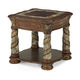 AICO Villa Valencia End Table in Classic Chestnut 72202-55