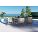 Skyline Design Krabi 7-Piece Rectangular Outdoor Dining Set in Teak