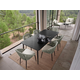 Skyline Design Rodona/Boston 7-Piece Rectangular Outdoor Dining Set in Carbon Aluminum