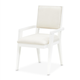 AICO Furniture Palm Gate Arm Chair (Set of 2) in Cloud White N9086004-108
