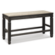 Tyler Creek Counter Height Dining Bench in Antique Black D736-09