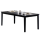 Coaster Louise Dining Table in Black 101561