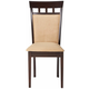 Coaster Rich Cappuccino Side Chair w/ Upholstered Back (Set of 2)