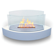 Anywhere Fireplace Lexington Tabletop Bio-ethanol Fireplace in White 90204 Anywhere Fireplace Lexington Tabletop Bio-ethanol Fireplace in White 90204