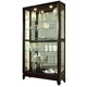 Pulaski Chocolate Cherry Two Way Sliding Door Curio Pulaski Chocolate Cherry Two Way Sliding Door Curio
