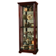 Pulaski Victorian Cherry Two Way Sliding Door Curio