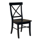 John Thomas Furniture Dining Essentials X Back Side Chair (Set of 2) in Black C46-613 John Thomas Furniture Dining Essentials X Back Side Chair (Set of 2) in Black C46-613