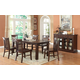 ECI Furniture Gettysburg 7-Piece Rectangular Leg Dining Set in Dark Distressed