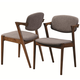 Coaster Malone Mid-century Side Chair in Dark Walnut (Set of 2) 105352
